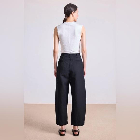 Apiece Apart Bari Crop Trouser in Black - Picture 4 of 8